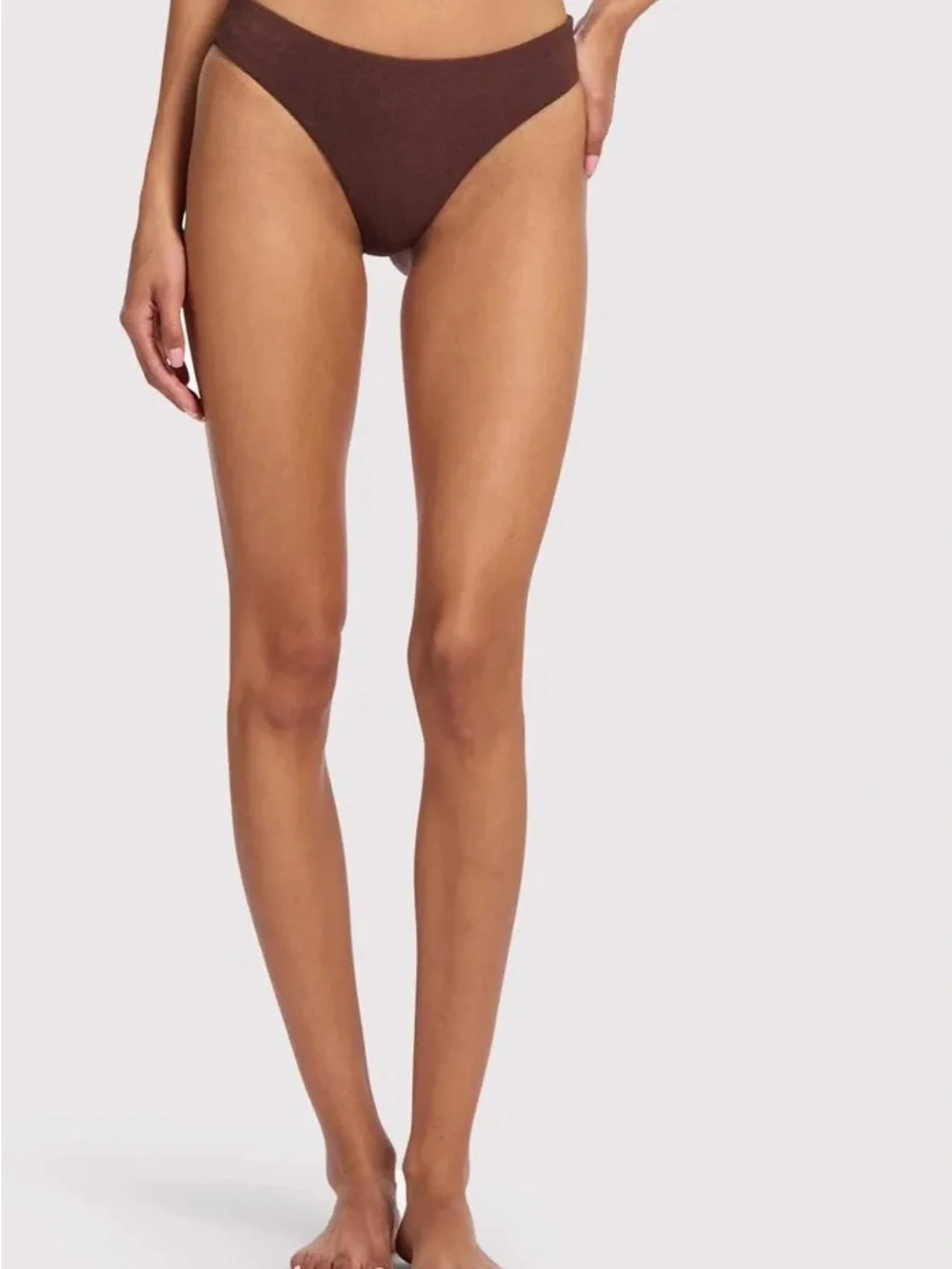 nuuds Brown V-Neck Bikini Set